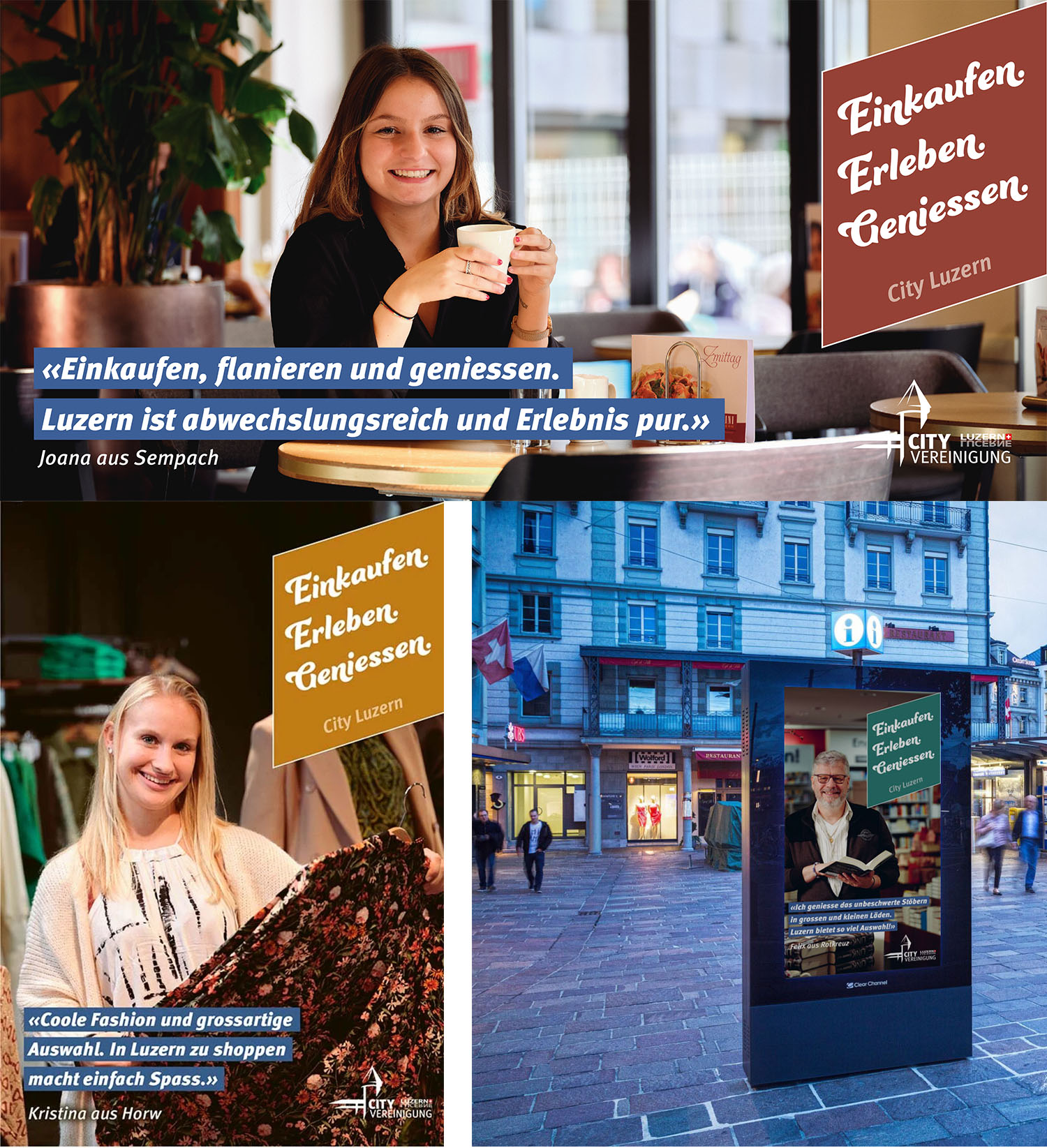 Marketing-Kampagne City Luzern beeli communication